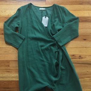 Zara Green Tie Waist Playsuit